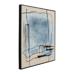 Abstract schilderij beige blauw - Kare Design Dust Blue