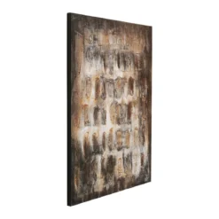 Abstract schilderij bruin beige - Kare Design Shadows Brown
