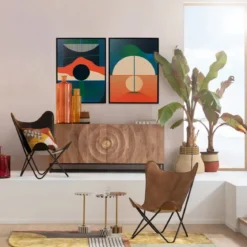 Abstract schilderij zonondergang - Kare Design Sunset