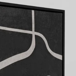 Abstract schilderij zwart wit - Kare Design Artistic Blacky