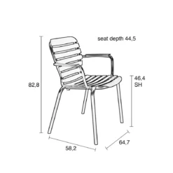Aluminium design tuinstoel - Zuiver Vondel