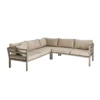 Aluminium tuin hoekbank met kussens - Brafab Weldon