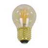 Amberkleurige LED filament bol - Santa Rustiek G45