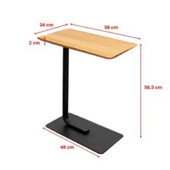 Bank bijzettafel laptop eikenhout - Kare Design Tassilo