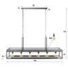 Bar hanglamp met wijnglazen rek - Santa Decorate