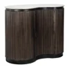 Barmeubel hout met ribbels en marmer - Richmond Interiors Mayfield