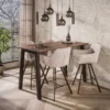 Bartafel acaciahout met staal - Giani Edge Pure