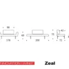 Bedbank met verstelbare armleuningen - Innovation Living Zeal