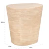 Beige bijzettafel travertin - Richmond Interiors Fictus