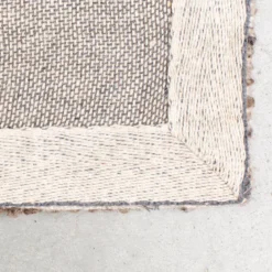 Beige vloerkleed van wol - Dutchbone Rhea