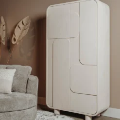 Beige wandkast organisch 100 cm - Tower Living Alviano