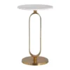 Bijzettafel goud met wit marmer - Richmond Interiors Celine