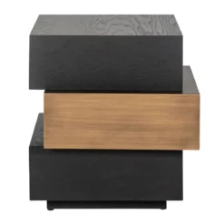 Bijzettafel hout en goud - Richmond Interiors Cambon