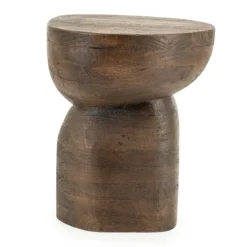 Bijzettafel organisch hout - By-Boo Cobble
