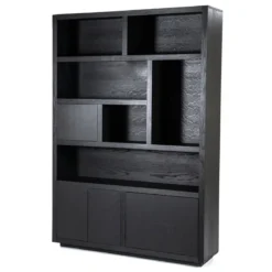 Boekenkast zwart eiken 150 cm - Eleonora Helsinki