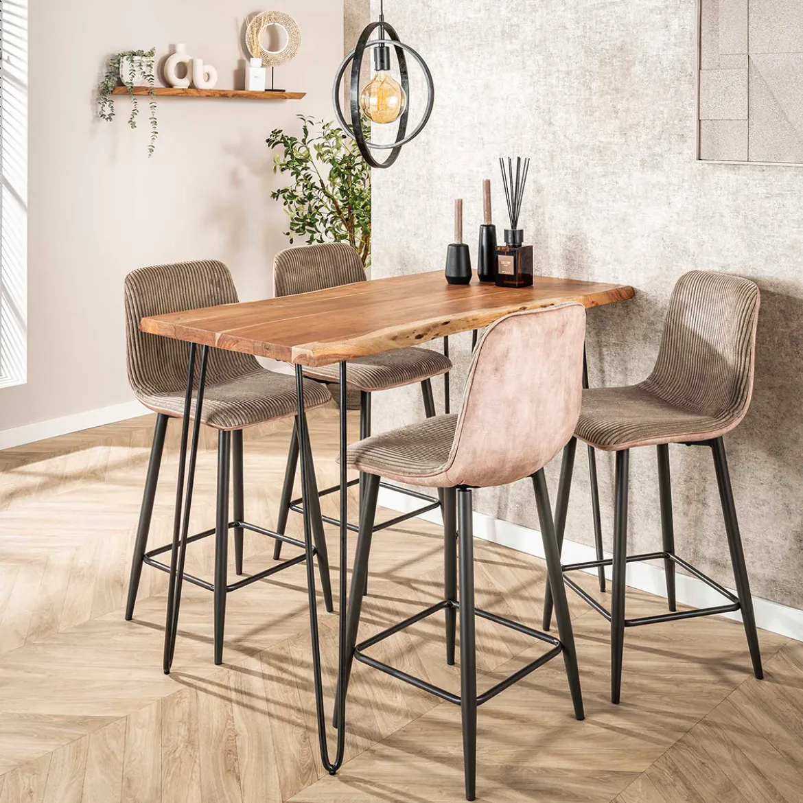 Boomstam bartafel acaciahout - Giani Edge