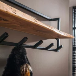 Boomstam kapstok acaciahout - Santa Poca Edge Shelve