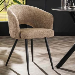 Boucle stoel met ronde rugleuning - Giani Borbon