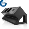 Bureau stekkerdoos zwart 2x 230V, 1x USB-A, 1x USB-C + eGST® snoer 3m - Lavis Power Desk Up® 2.0