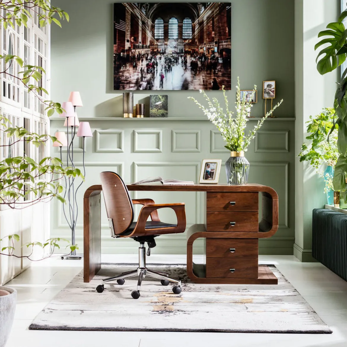 Bureaustoel walnoot - Kare Design Patron