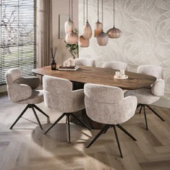 Comfortable eetkamerstoel draaibaar - Giani Flex