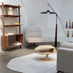 Design draaistoel grijsbeige - Zuiver Benjamin