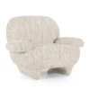 Design fauteuil gemeleerde stof - Eleonora Jayden