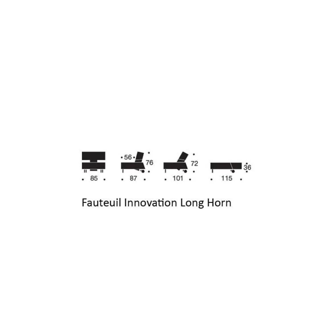 Design fauteuil op wielen - Innovation Living Long Horn D.E.L.