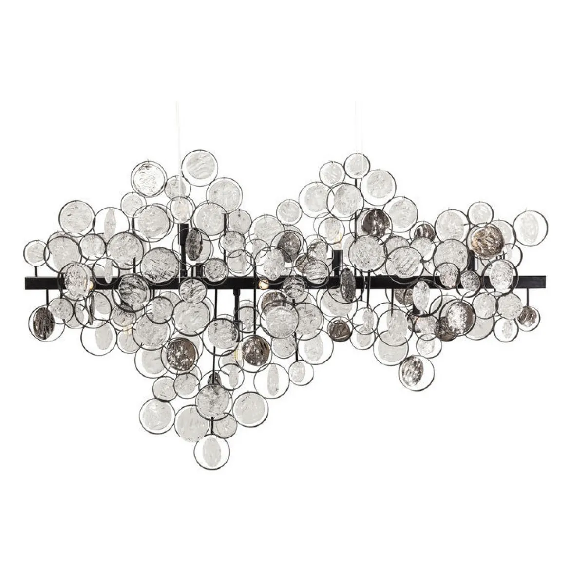 Design hanglamp eettafel glas - Kare Design Clouds Clear
