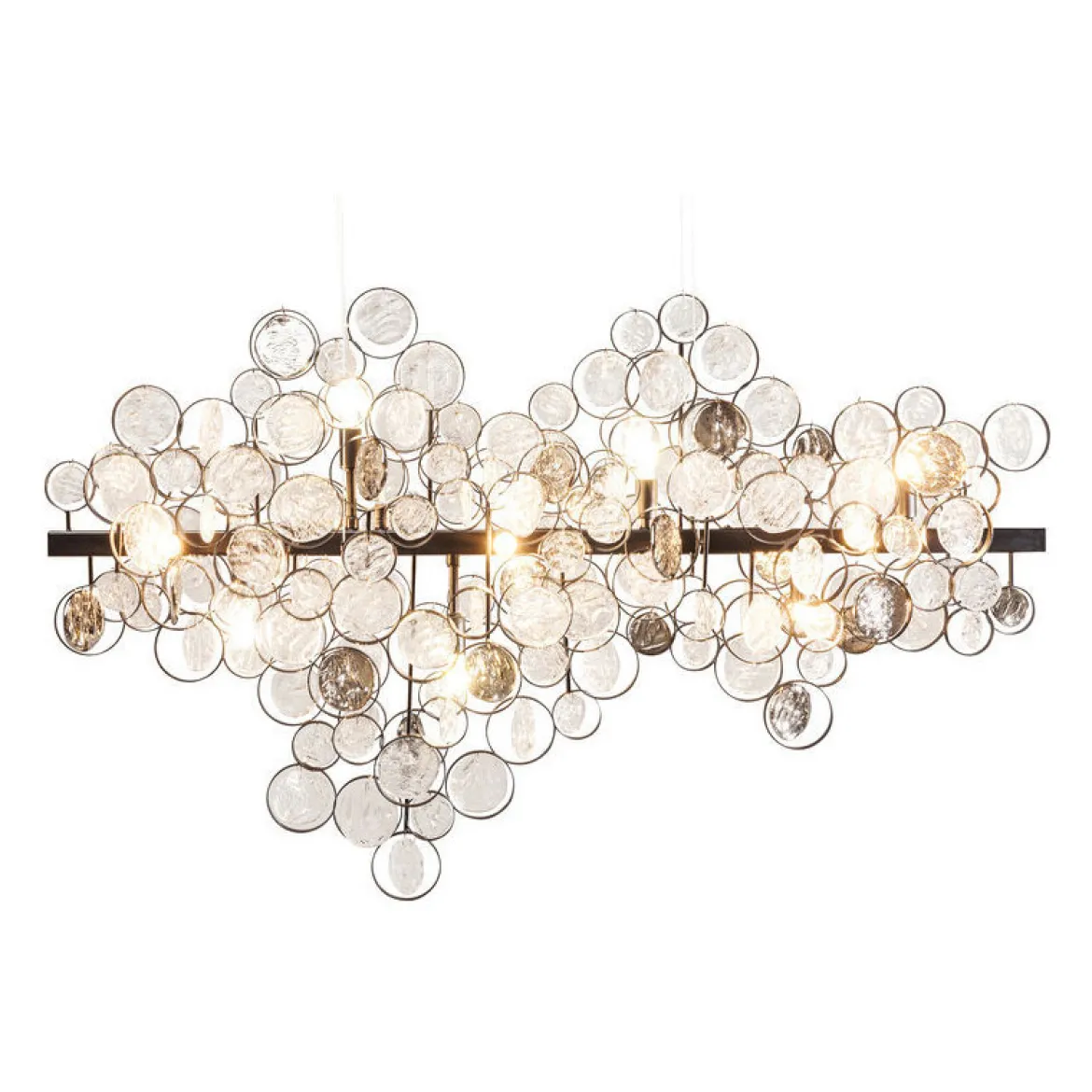 Design hanglamp eettafel glas - Kare Design Clouds Clear