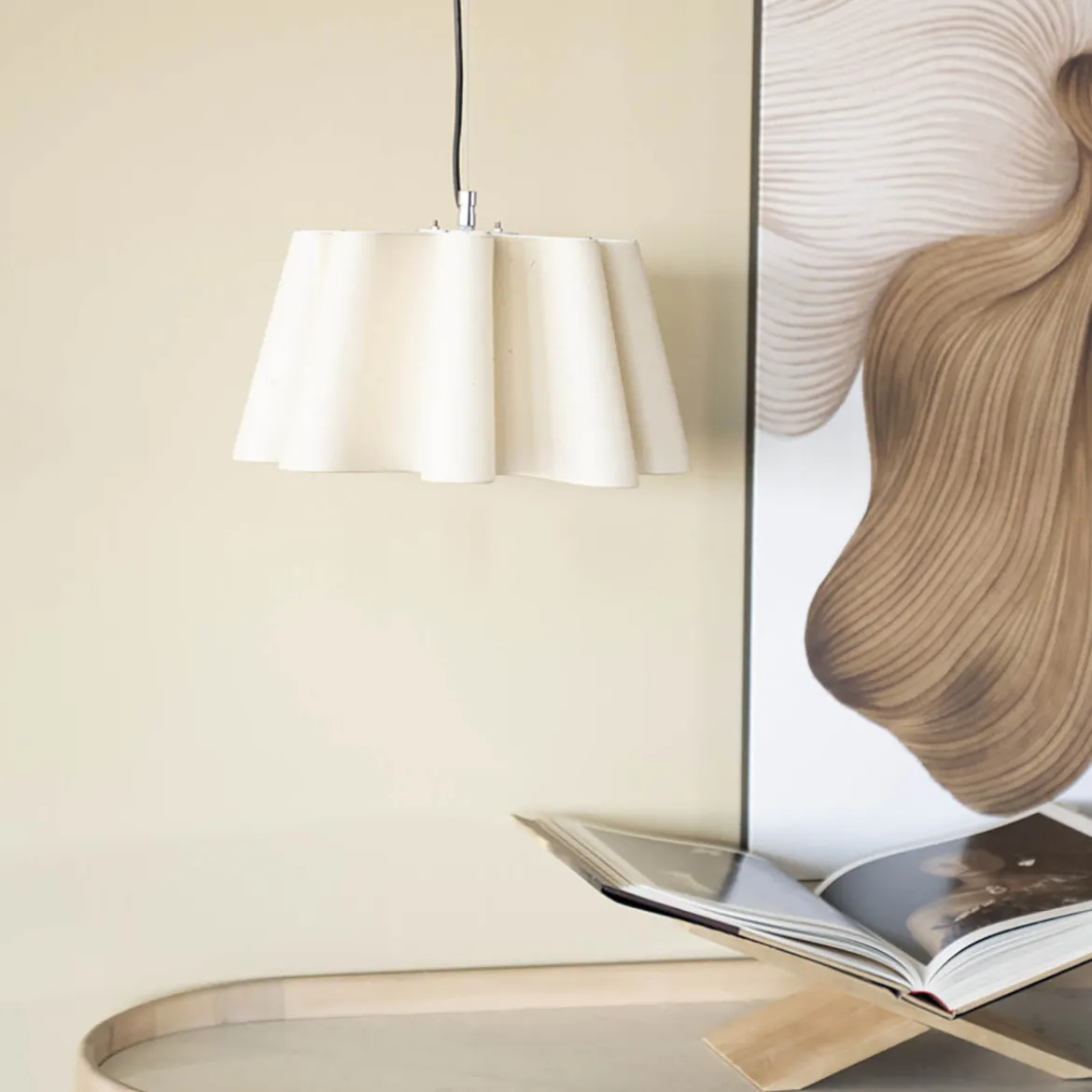 Design hanglamp handgemaakt papier - By-Boo Meander