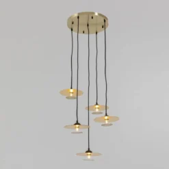Design hanglamp messing - Kare Design Disc Spiral Cinque