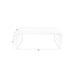 Design koffietafel gebogen eiken - Zuiver Brave