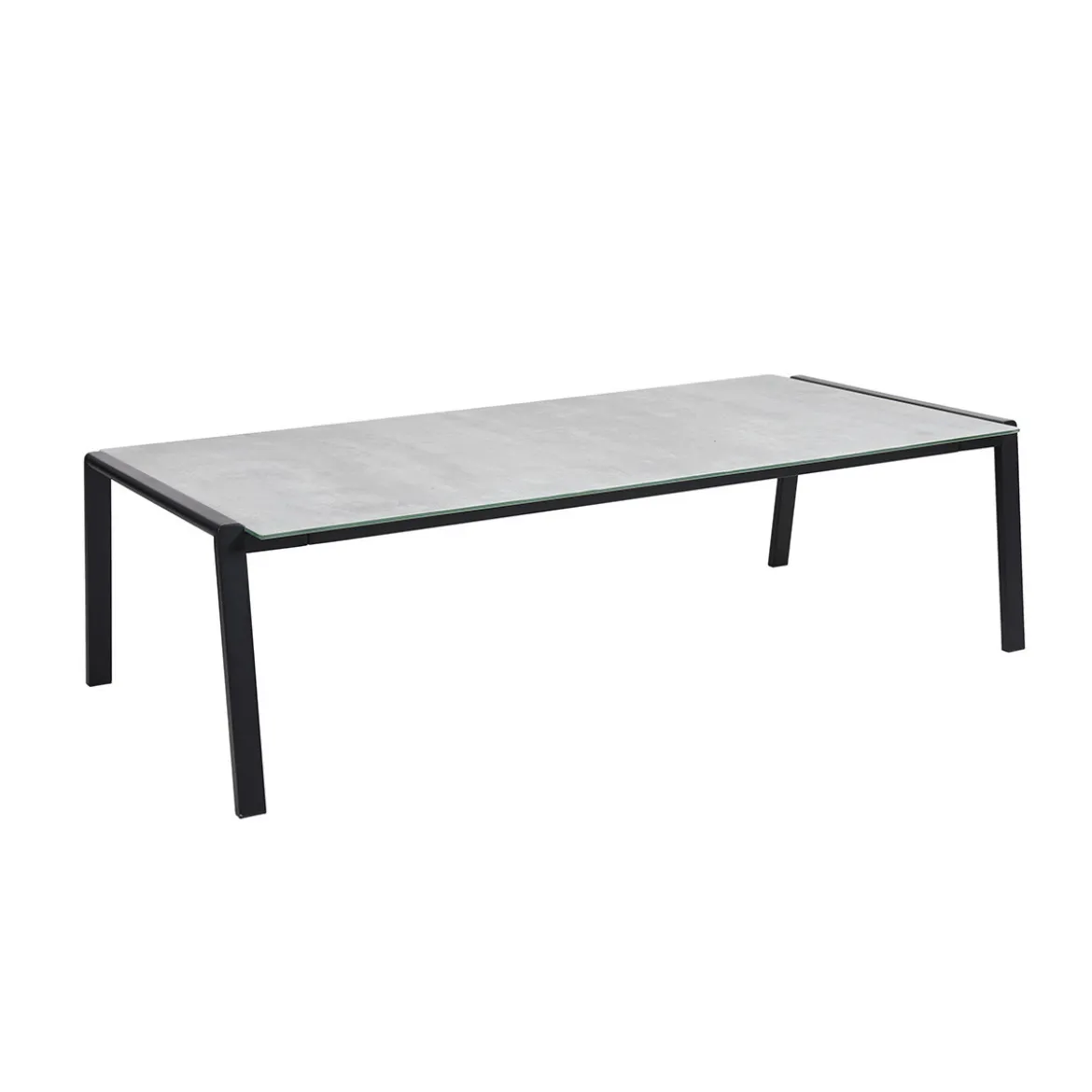 Design loungeset zwart metaal en betonlook - Brafab Lyra Set