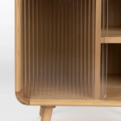 Design nachkastje gebogen hout - Zuiver Rise