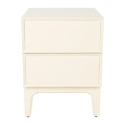 Design nachtkastje beige hout - Zuiver June