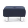 Design poef met chroom - Innovation Living Cassius/Supremax D.E.L.