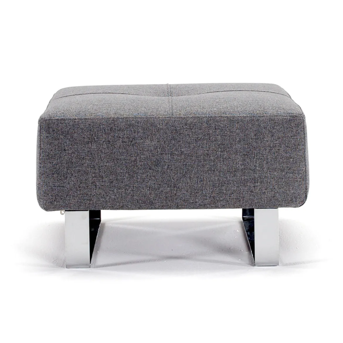 Design poef met chroom - Innovation Living Cassius/Supremax D.E.L.