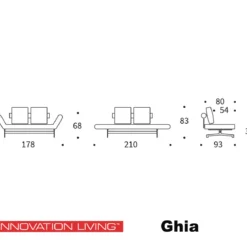 Design slaapbank met hout - Innovation Living Ghia Wood