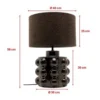 Design tafellamp bruin boucle - Kare Design Calamaro