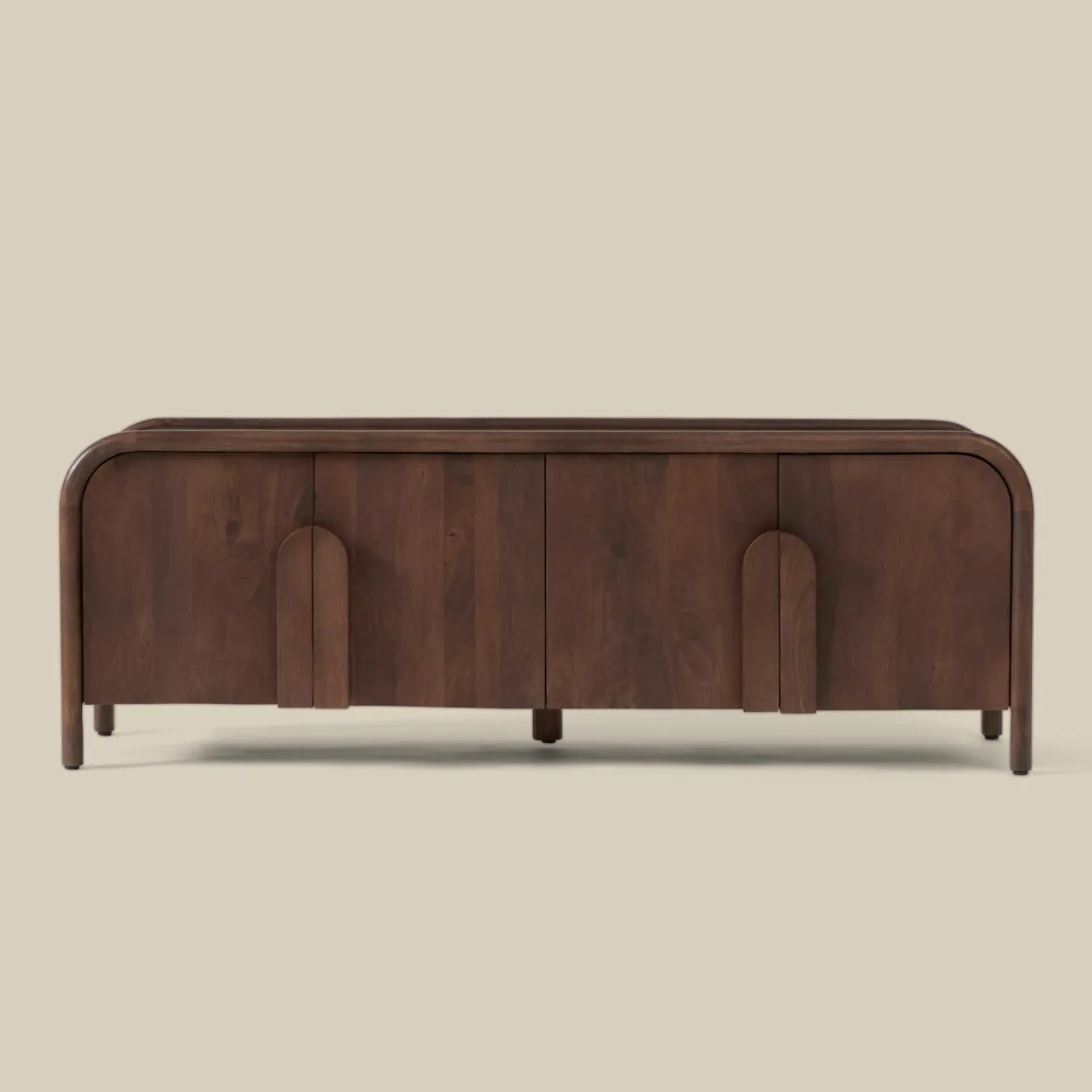 Design tv-meubel hout met ronde hoeken - Bodio Davie