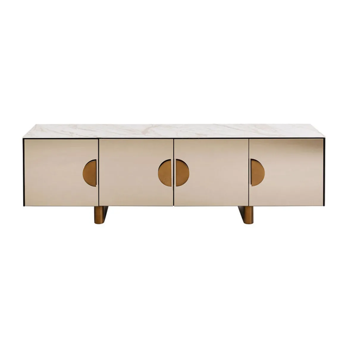Design tv-meubel spiegel en marmer - Kare Design Lunar