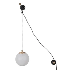 Design wandlamp matglas - Dutchbone Bulan
