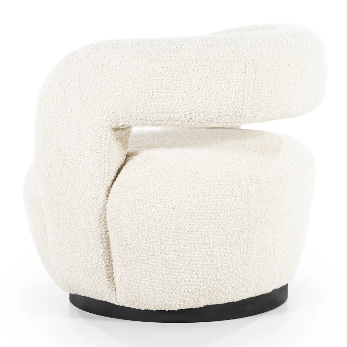 Draaibare fauteuil boucle - Eleonora Sharon