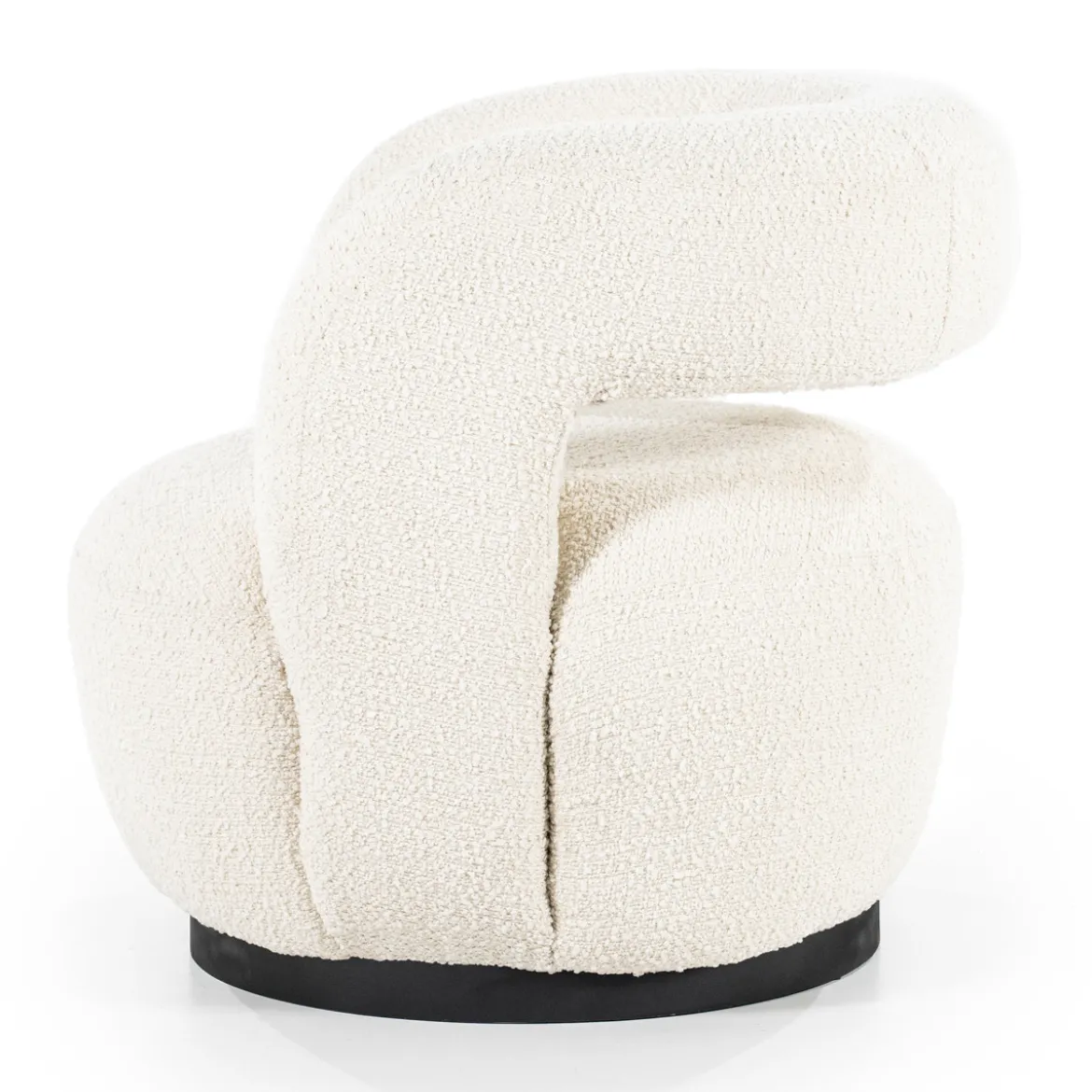 Draaibare fauteuil boucle - Eleonora Sharon