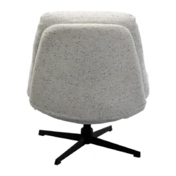 Draai fauteuil met voetenbank - Kare Design Columbia
