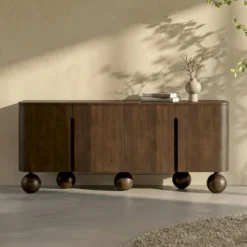 Dressoir hout met bolpoten - Bodio Dakota