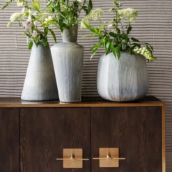 Dressoir messing en donker hout - Kare Design Osaka