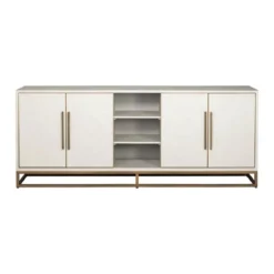 Dressoir wit hout met messing - Richmond Interiors Whitebone