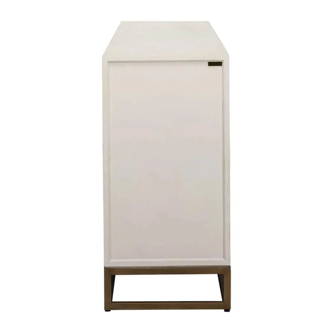 Dressoir wit hout met messing - Richmond Interiors Whitebone